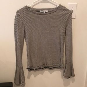 Anthropologie bell sleeve top